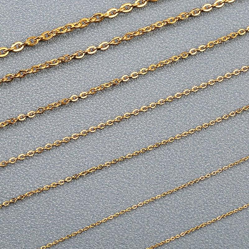 65.61Feet DIY Necklaces Chain 0.25-1mm Jewelry Making Chain for Jewelry Making DIY Necklaces Earring Keichain Pendants
