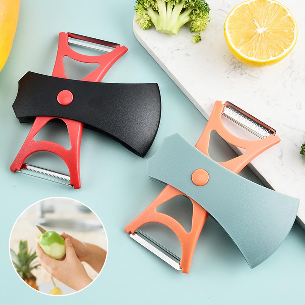 2 In 1 Dual Rotary-Blade Fruit Vegetable Peeler Dual Head Sharpen Kitchen Peeler For Tomatoes Cabbage