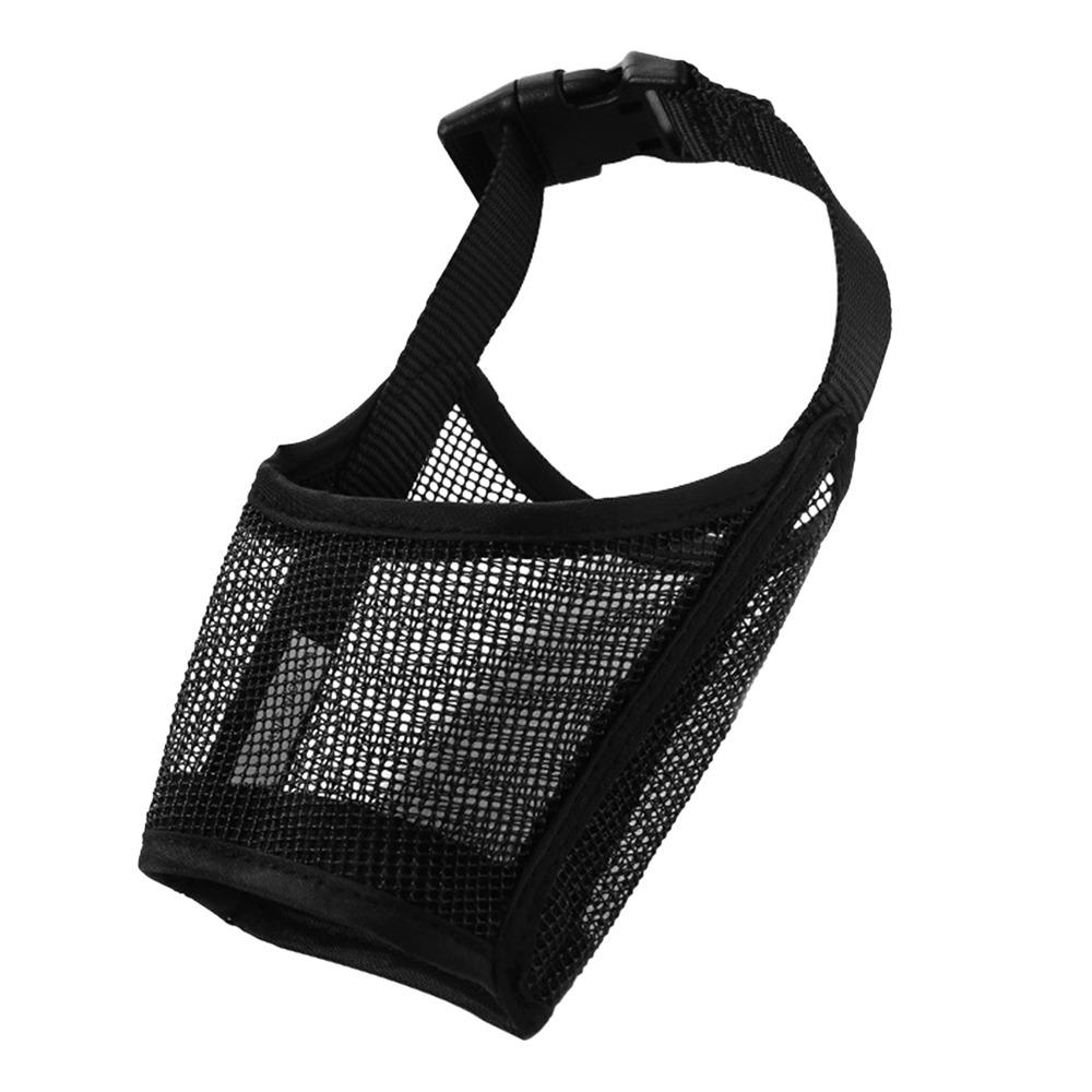 

Намордник для питомца против лая, сетчатый, защита для рта собаки, мягкий намордник для собаки, зоотовары M чёрный