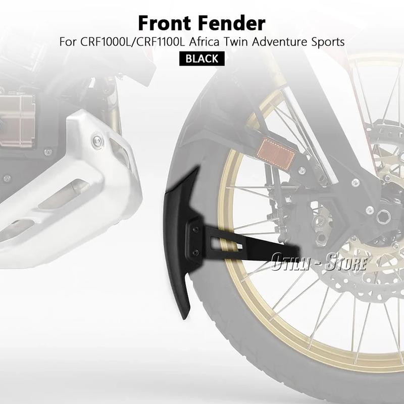 For Honda CRF1000L CRF 1000 L Africa Twin Adventure Sports CRF1100L AFRICA TWIN Motorcycle Front Fender Mudguard Fairing Black