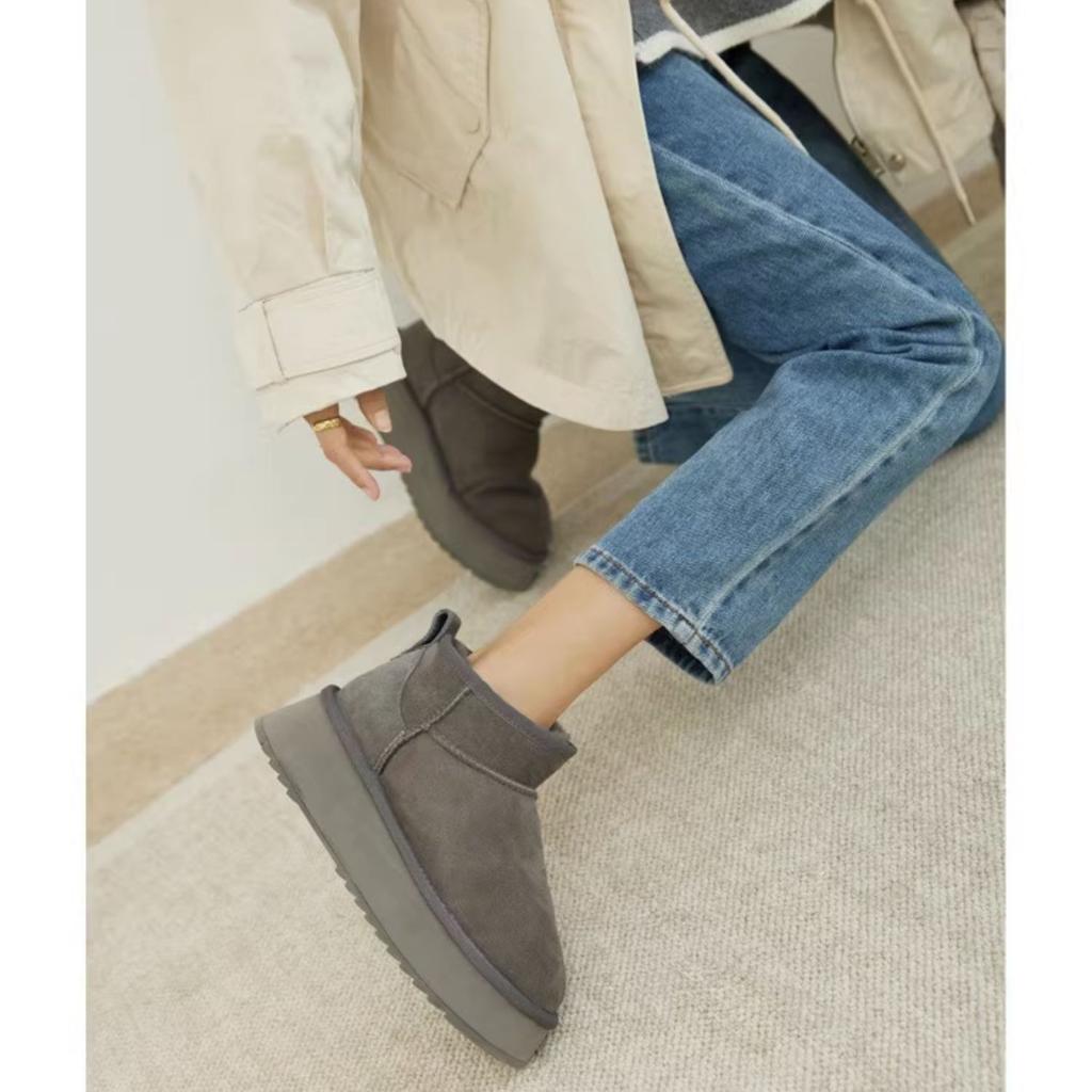 Women's Winter Warm Snow Boots 2024 Waterproof Anti-slip Cotton Women's Padded Thickened Platform Ankle Boots Botas Mujer