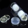 10pcs 25mm Plastic Clear Round Cases Coin Storage Protective Tube Holder Box