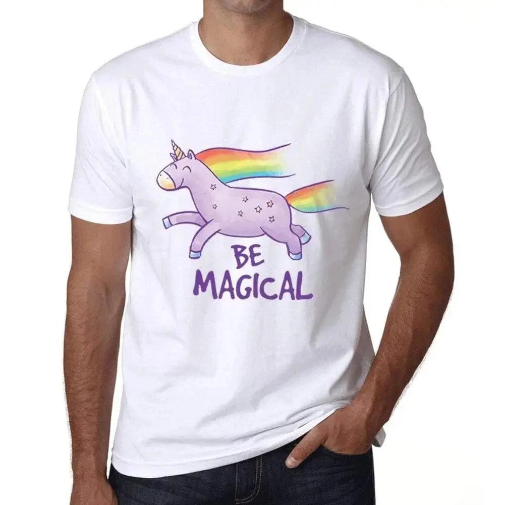 Men's Graphic T-Shirt Be Magical Unicorn Eco-Friendly Limited Edition