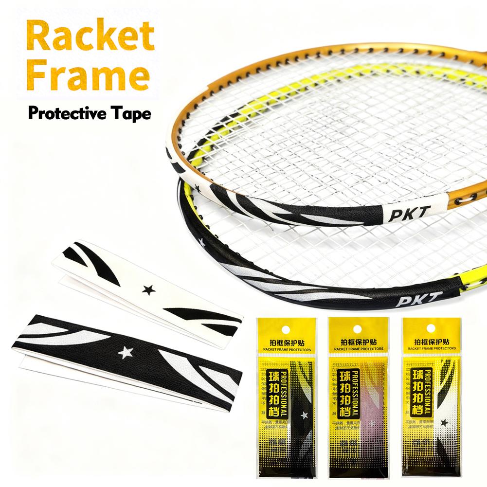 TPU Badminton Schlägerkopfband Tennis Schutzband Schutz Tennis Rahmen Verschleißfest Zubehör Sport Kratzer Außen T6E8