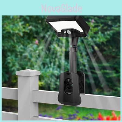 Industrial Style Solar Clamp Lamp For Yard Fence Pathway With Ip65 Waterproof