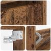 Wall Mounted Shoe Cabinet ZWOLLE 71 X 17 X 86 Cm Reclaimed Wood