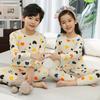 Set Pigiama per Bambine da 2 a 3 4 5 6 7 8 9 10 11 12 13 14 Anni Cotone 100 Bambini Piccoli Pigiama Manica Lunga Carino Pigiama Gatto Rosa Pjs
