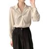 Ladies' Shirt Comfortable and Versatile White Shirt Female Design Sense Niche Chiffon Blouse Commuter Formal Blouse Temperament Elegant Fashion Top