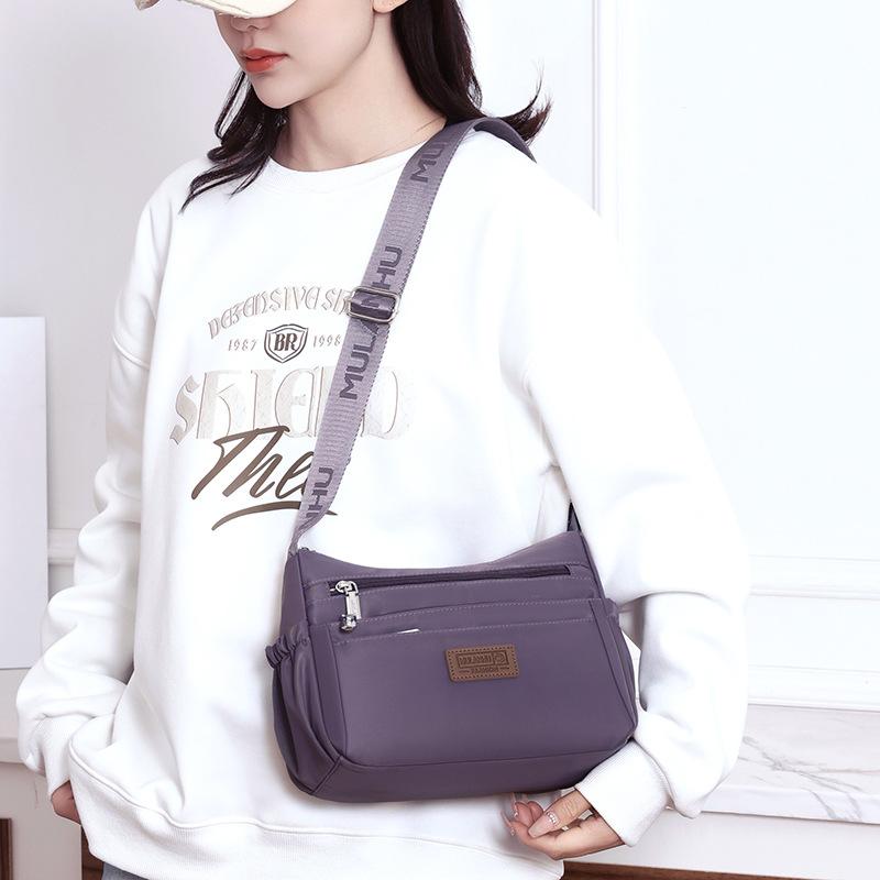 Shoulder Bag Women's Nylon Bag Middle-Aged Mother's Bag Multi-Compartment Wallet