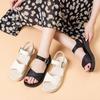 Platform Sandals, New Casual Outer Wear In Summer, Flat-bottomed Small Fragrant Style with Skirt, Two Sandals.
