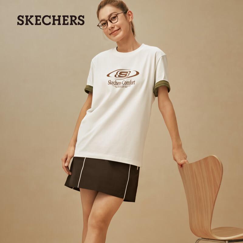 Skechers Unisex Knit Short Sleeve Anti-Bacterial Breathable T-Shirt L226U007