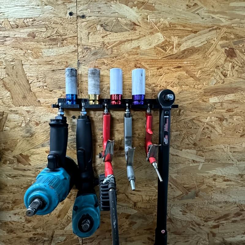 Wall Mount Tool Storage Bracket 3 In 1 For Sockets Pneumatic Tools Torque Wrenches Workshop Hardware Organizer Rack Storage