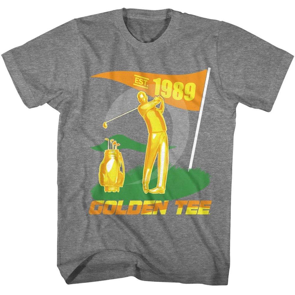 Golden Tee Est 1989 Graphite Heather Gaming Shirt 160