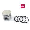 1pc Air Compressor Piston &3pcs Piston Rings Kits Set Oil Ring Air Pump Accessories Metal Pneumatic Parts 42/47/48/51mm