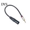 30cm 3.5mm Male to 3 Pin XLR Stereo Audio Adapter Cable Converter Cord