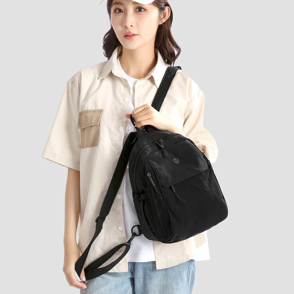 University Nylon Casual Backpack Large Capacity Travel Bag For Female Students