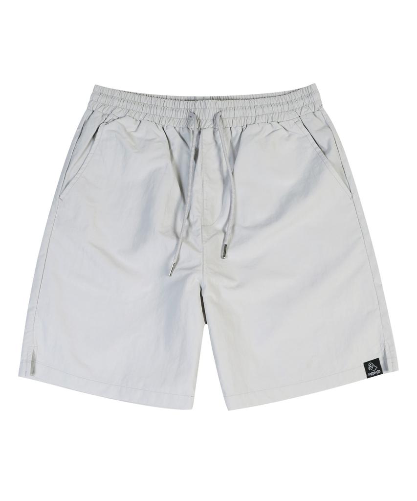MOZMOZ [2Pack] Nylon Elastic Waist Basic Shorts