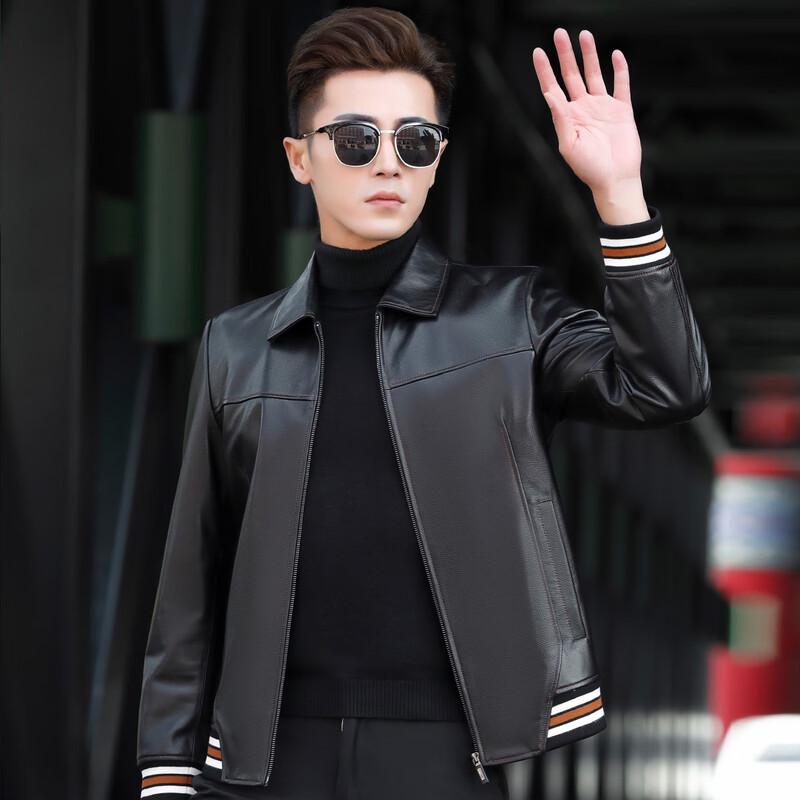 Men's Slim Fit Lambskin Motorcycle Leather Jacket