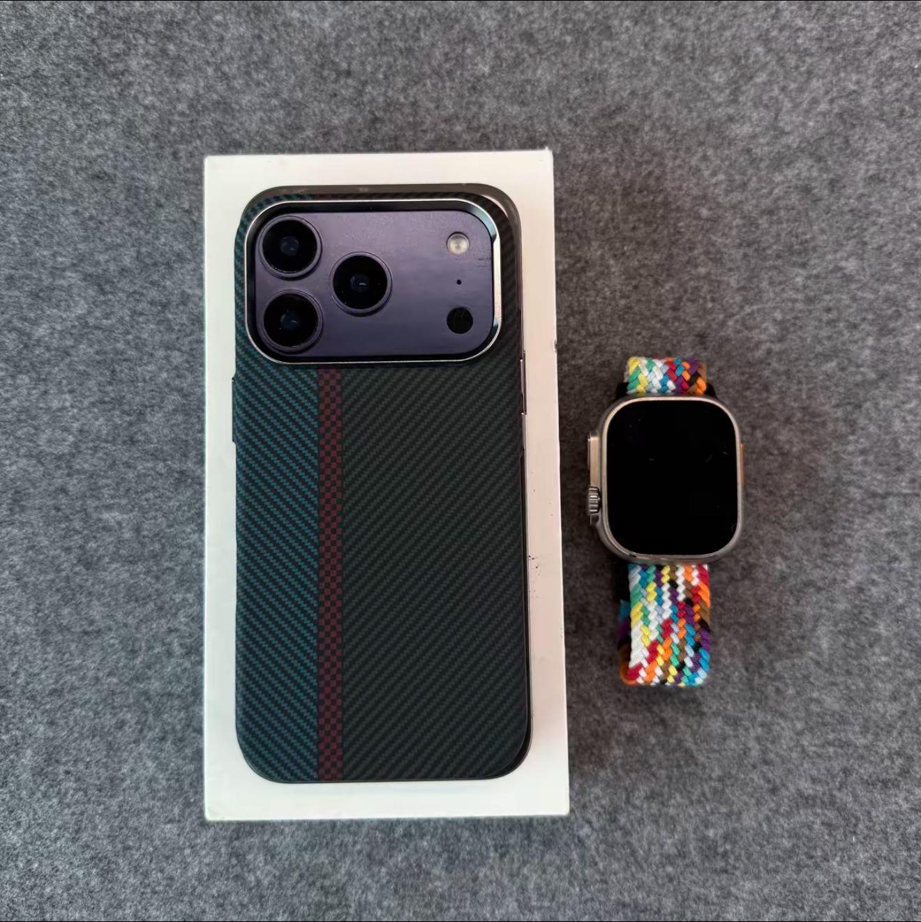 

iPhone 17 Pro Max Carbon Fiber Kevlar Magnetic Case: Apple 16 Skin-Feel Drop-Proof Protection 14 PRO