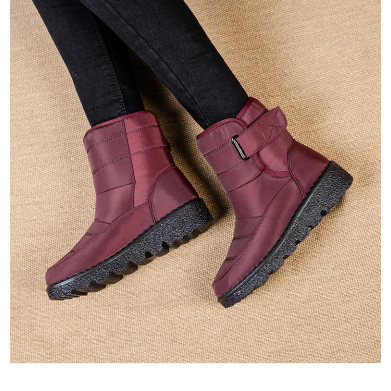 2025 New Arrival Women's Thermal Snow Boots with Velcro Closure, Waterproof, Size 44, Casual Women's Boots