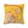 Cute Kapibara Capybara Pillow Case Cartoon Cushion Cover Polyester Graphic Pillow Cover Pillowcases For Sofa Home Decoration