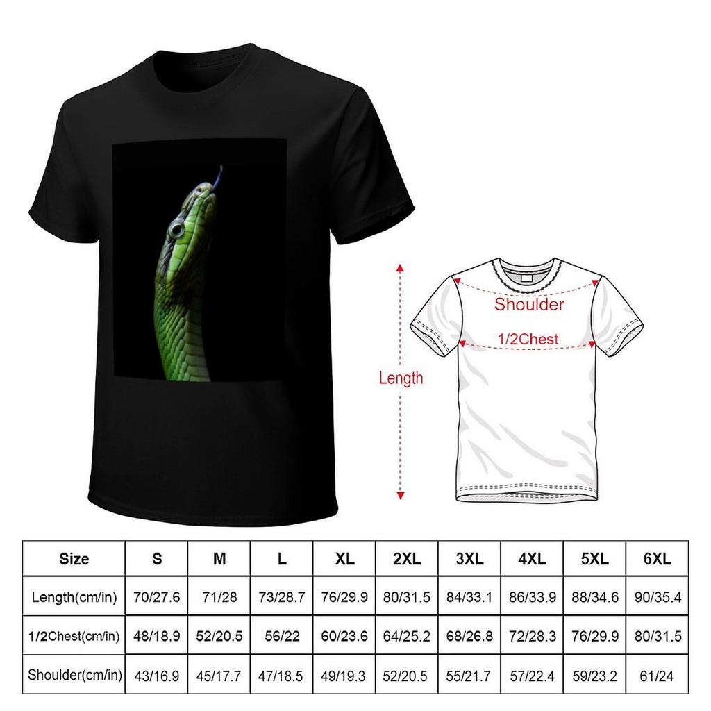 Snake Profile TShirt anime shirt basketball graphic tees heavy weight t shirts for men