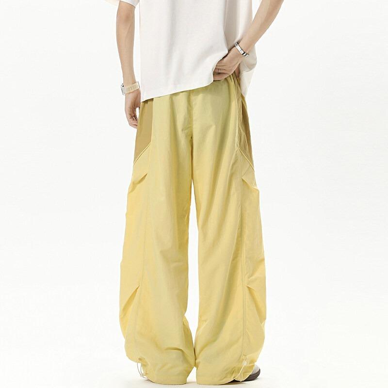 Summer dopamine Yamamoto pants thin American pleated paratrooper pants ice silk quick-drying outdoor sports long pants men