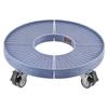Round Trash Can Dolly with Wheels 15-22.8 in Adjustable Plastic Bin Dolly