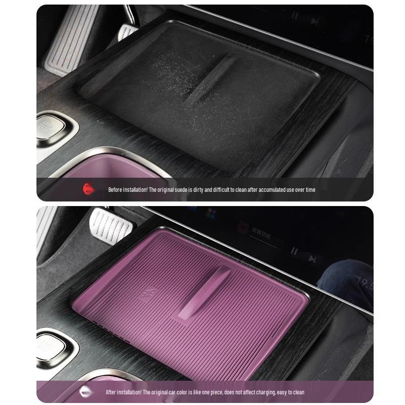 Xiaomi SU7/YU7 Wireless Charging Silicone Pad: Non-slip Car Cup Holder Accessory