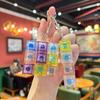 Popular Russian Key Keychain Transparent Fingertip Decompression Luminous Toy Mechanical Keyboard Car Key