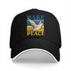 Washed Unisexs Baseball Cap Make Peace Sports Snapback Caps Dad Hat Peace Dove Golf Hats