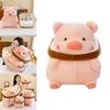 Adorable Plush Pig Doll Soft Crystal Velvet Toast Piggie Stuffed Animal Toy