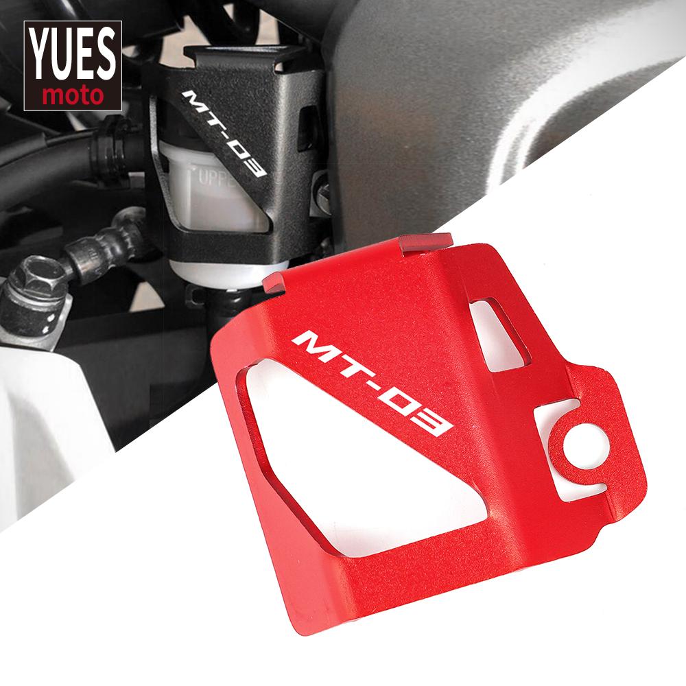For Yamaha MT03 MT-03 MT 03 2015- Motorcycle Accessories Motorbike Rear Fluid Reservoir Guard Cover Protector
