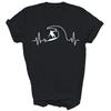 L Surfing Surfer Surfboard Beach Heartbeat Unisex Shirt Gift T-Shirt