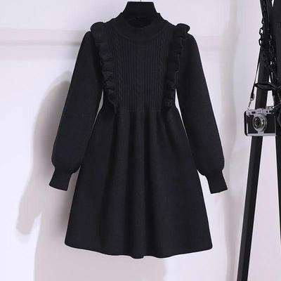 Robe pull en tricot pour fille - Nouveau style hivernal pour enfant, idéal pour le printemps et l'automne