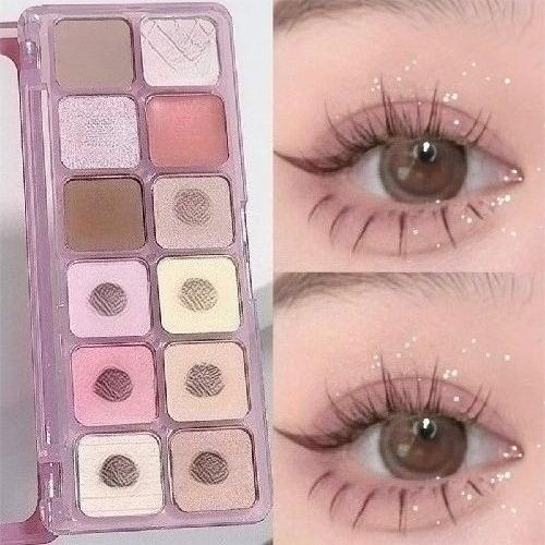 9/12/15/18/20/25 Colors Matte Glitter Eyeshadow Pallete Eyeshadow Pigment Diamond Shimmer Nude Shiny Makeup Eye Glitter