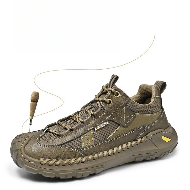 Men's Casual Shoes Versatile Genuine Leather Male Sports Shoes Leisure Soft Soles Sneakers Outdoor Men Treking Footwear Trainers