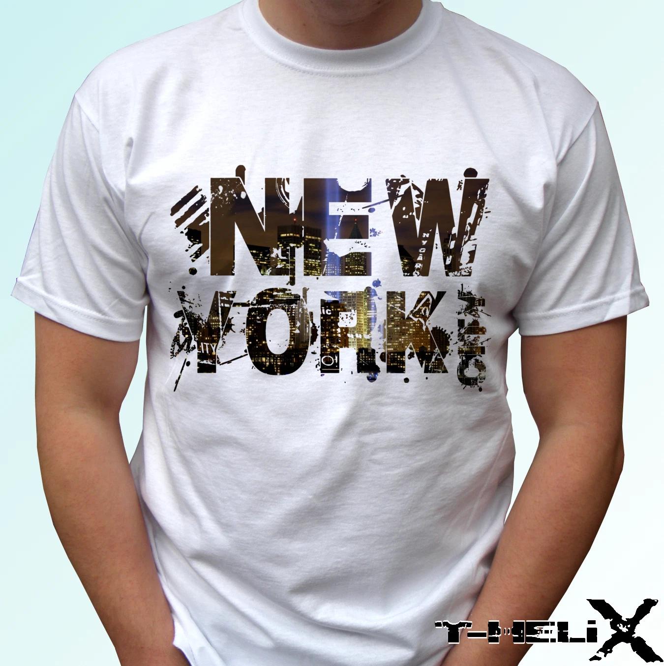 

New York city - white kids boys T-Shirt top USA NY design - s s kids & baby sizes 160