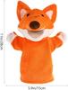 Hand Puppet with Moving Mouth, Plush Animal, Fox, Kids, Soft, for Theatre, Ventriloquism, Gloves, Cute, Gift