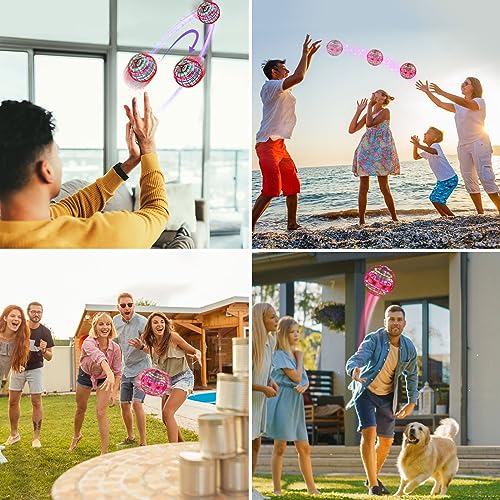 XINHOME Flygande boll, Autentisk leksak, Rolig, Upplyst UFO-leksak, Flygande boll, Bumerang, Snurra, Handkontroll, Mini-drönare, Populär för barn i åldrarna 2, 3