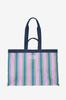 LE MONT ST MICHEL [Moismont] Nylon Striped Tote Bag_Pink
