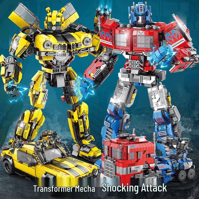 Deformation Optimus Lolo Brothers 8847: Children's Wasp Mecha Robot Building Blocks, Gifts for Boys and Girls