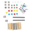 Electronics Components Kit Resistors LEDs Switch Potentiometer Compatible with for Raspberry Pi