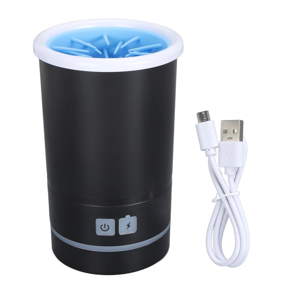 Dog Paw Washer Automatic USB Charging Soft Bristles Portable Electric Pet Foot Cleaner for Small