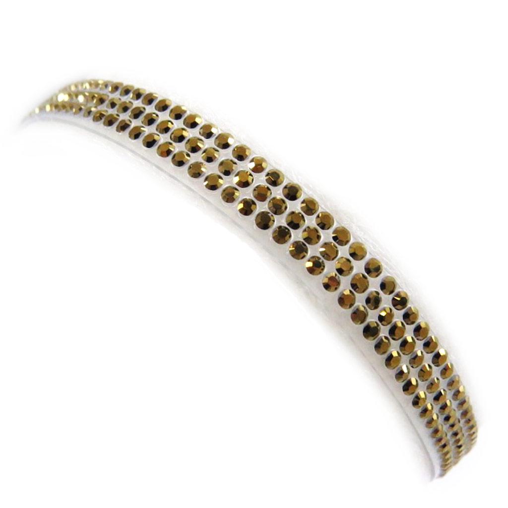 Les Trésors De Lily [L5652] - Silver Bracelet 'Sissi' Gold - 6 Mm