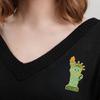 Decorative Brooch Cartoon Goddess Statue Design Zinc Alloy Brooch Pin Bag Sweater Suit Lapel Enamel Badge Outfit Accessory