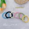 Cream High-Elastic DIY Hair Tie with Adhesive Accessories