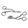 Belle Draft Stainless Steel Applique Duckbill Scissors with Offset Handle Machine Embroidery Double Curved Scissors Bundle 6-inch Blade, 6-inch