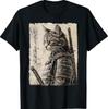 Pisică Samurai Războinic Artă Japoneză Ukiyo-e Tricou Pisică Samurai