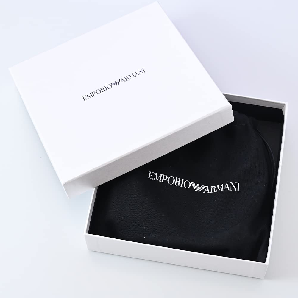 Emporio Armani Black Y4S201 YDD6G 80001 Men's Belt, 3.8cm Wide, (90) [Used]